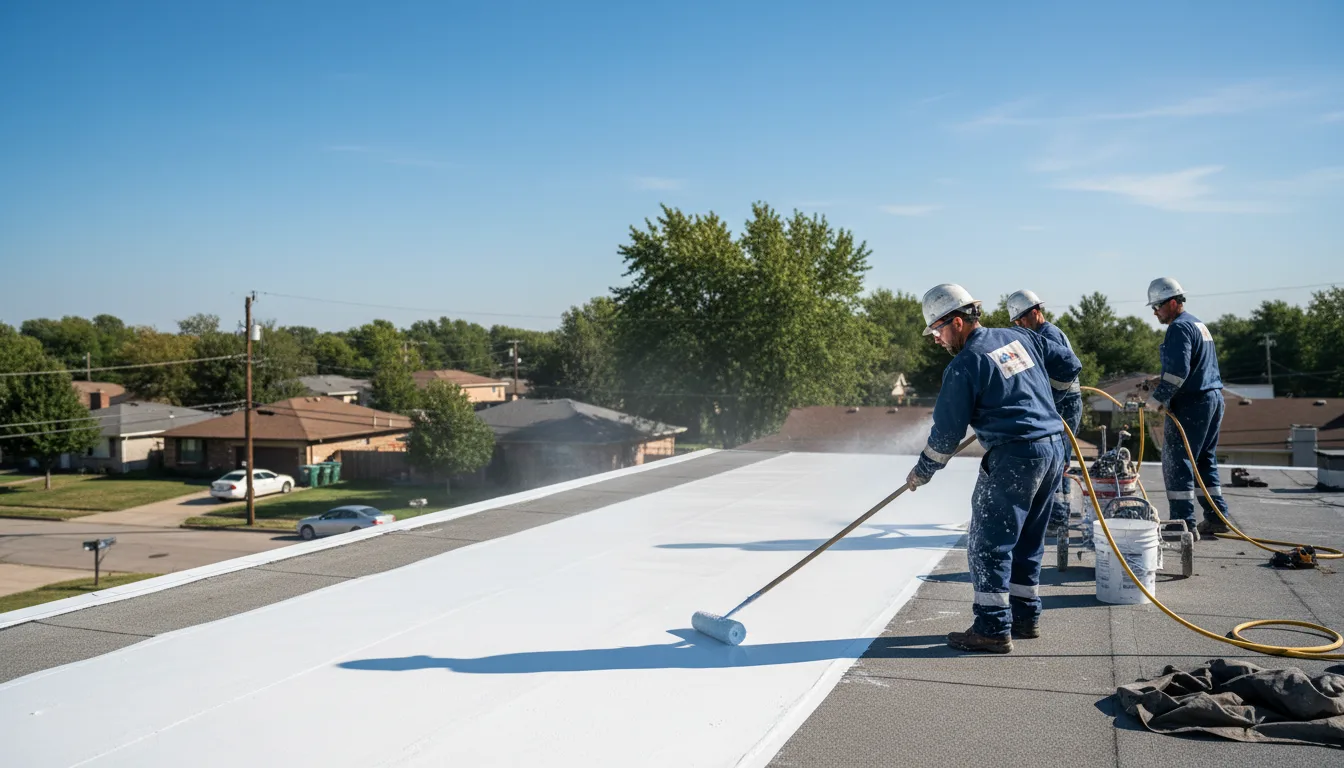 Commercial roof coating in Coldspring, TX near me